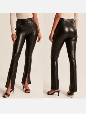 Abercrombie & Fitch The Skinny Ultra High Rise Faux Leather Pants